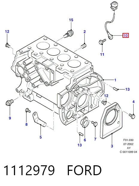 Датчик детонації Ford Fiesta Mk4