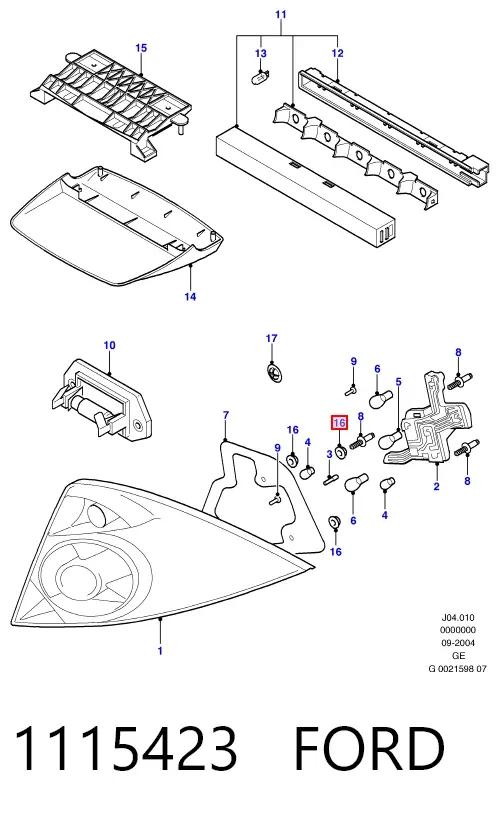 Задній стоп Ford Mondeo III