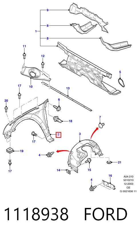 Крила 1118938 Ford