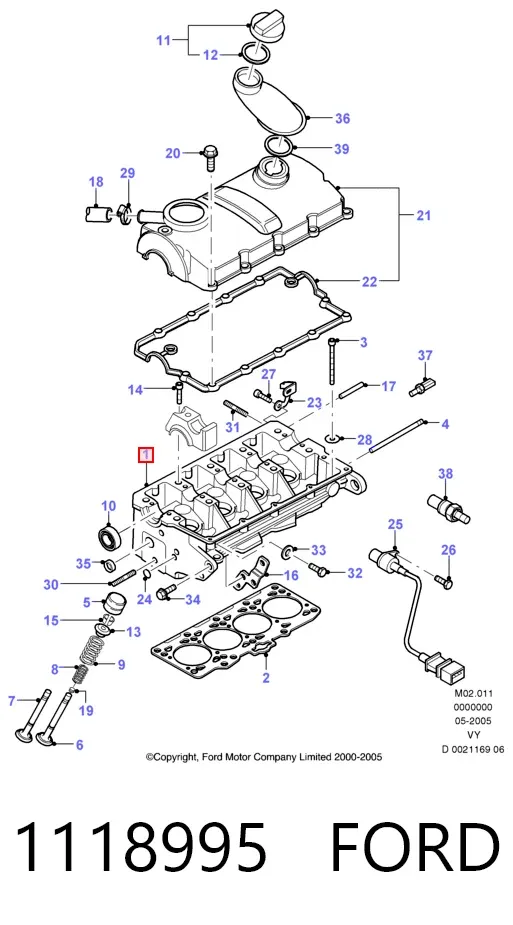 ГБЦ 1118995 Ford