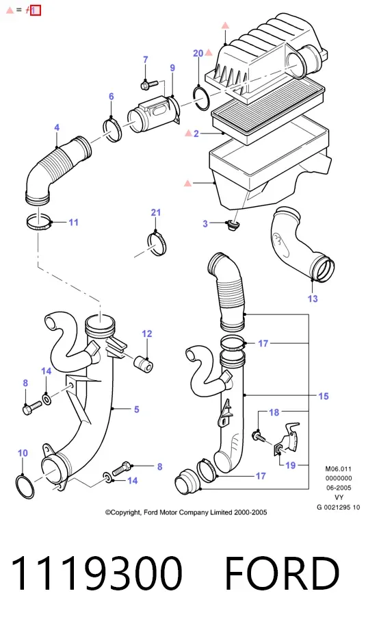 Корпус фільтра Ford Galaxy I VY