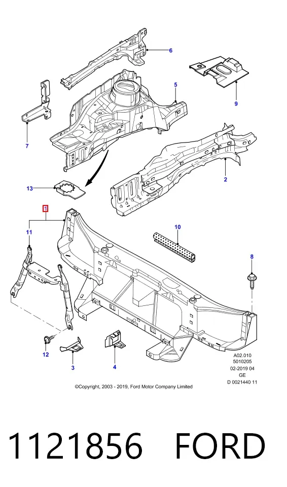 Рамка радіатора Ford Mondeo III