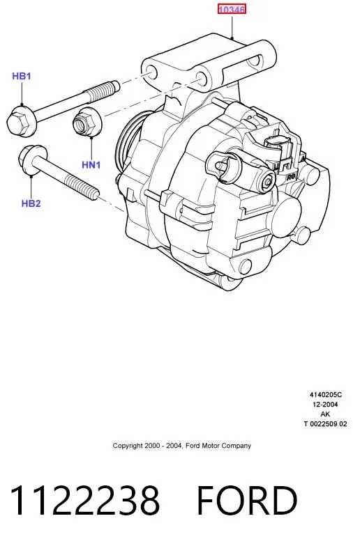 Генератор 1122238 Ford
