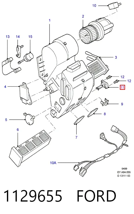 Резистор пічки 1129655 Ford