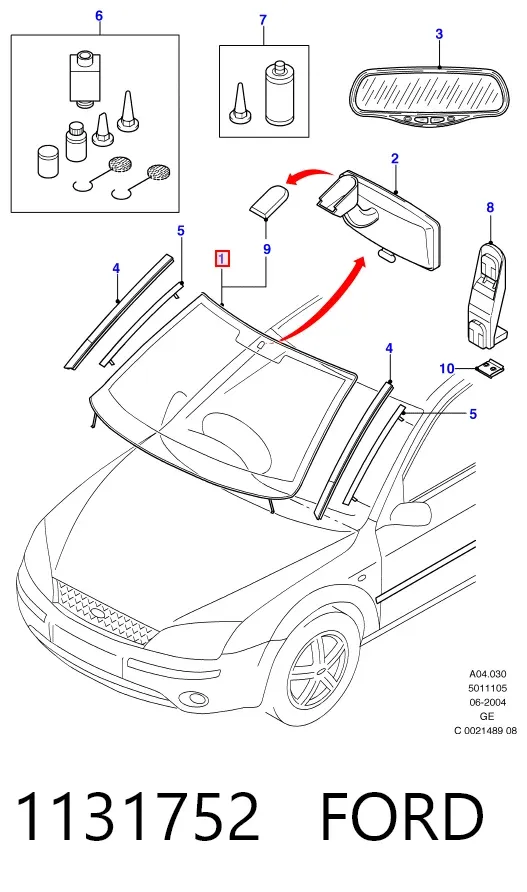 Лобове скло Ford Mondeo III