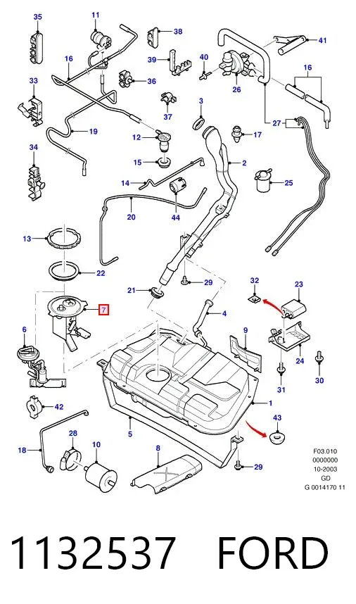 Бензонасос 1132537 Ford