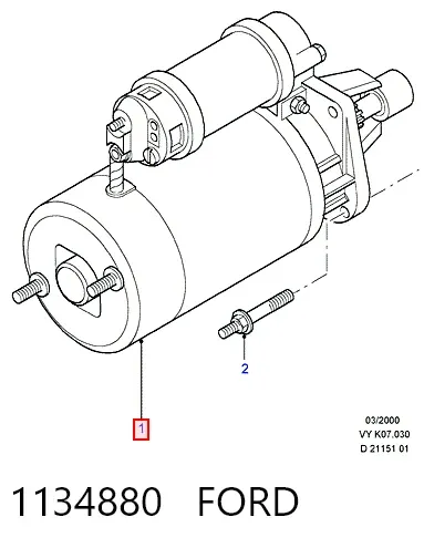 Стартер 1134880 Ford