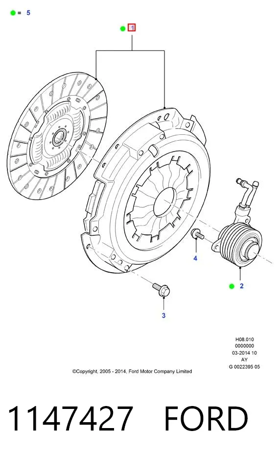 Зчеплення 1147427 Ford
