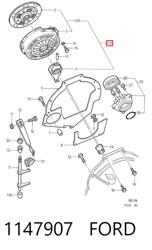 Зчеплення 1147907 Ford