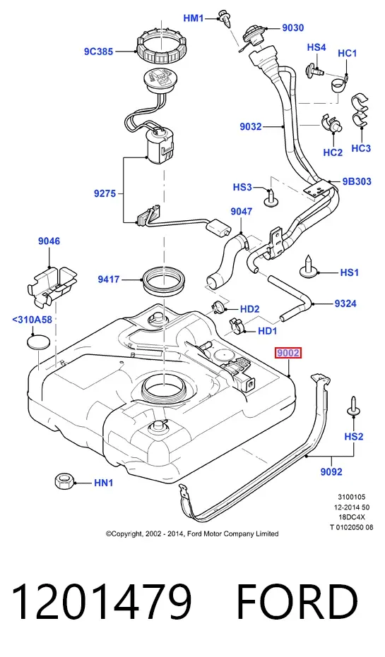 Бензонасос Ford Connect TOURNEO