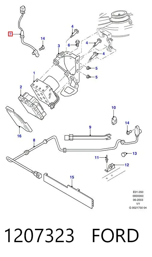 Датчик АБС передній 1207323 Ford