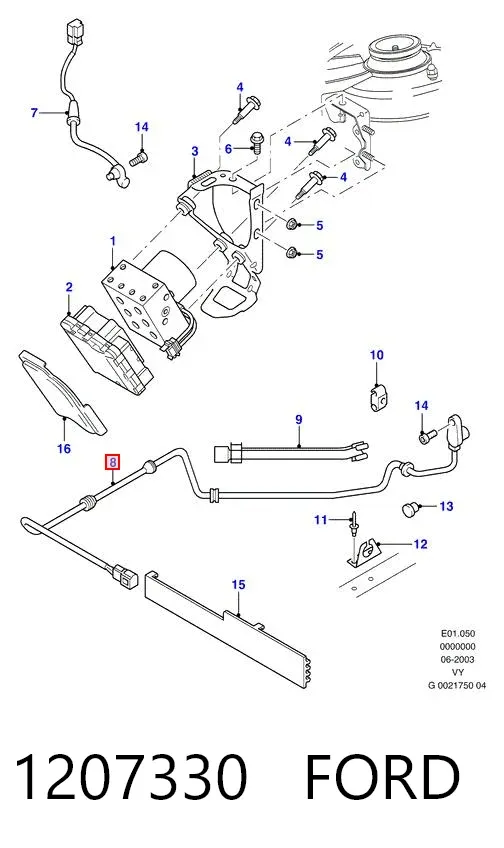 Датчик АБС (ABS) задній 1207330 Ford