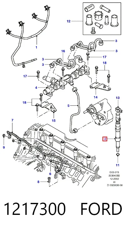 Паливні форсунки 1217300 Ford