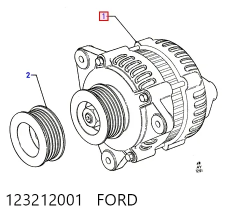 Генератор 123212001 Ford