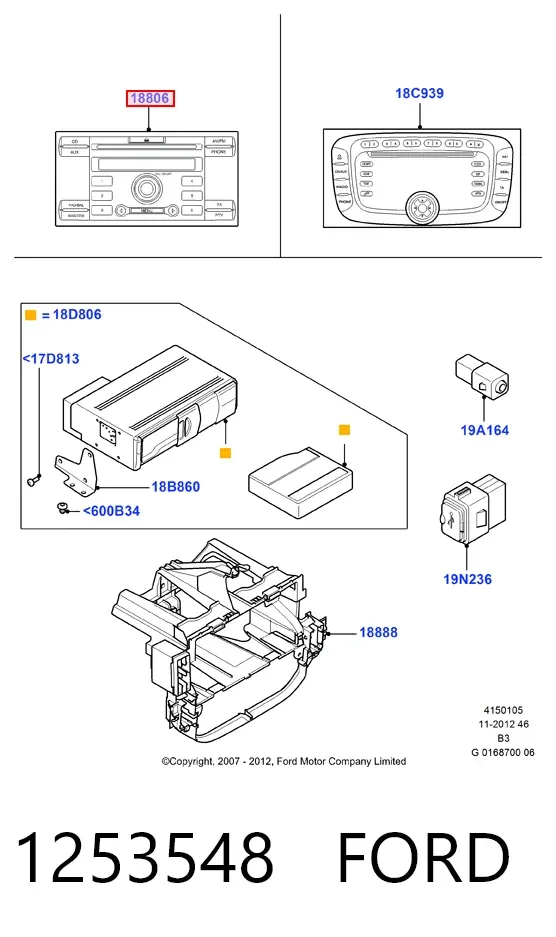 Магнітола Ford C-Max DM2