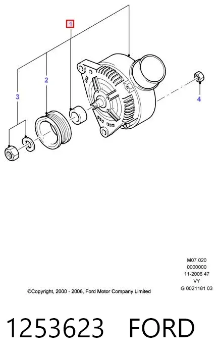 Генератор 1253623 Ford
