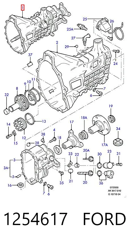 Коробка передач 1254617 Ford