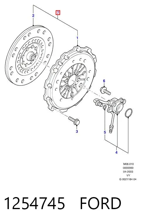 Зчеплення 1254745 Ford