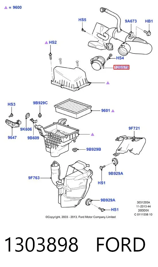 ДМРВ 1303898 Ford
