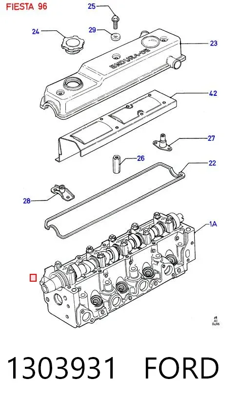 Прокладка ГБЦ 1303931 Ford