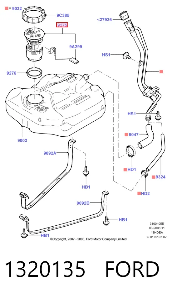 Бензонасос 1320135 Ford