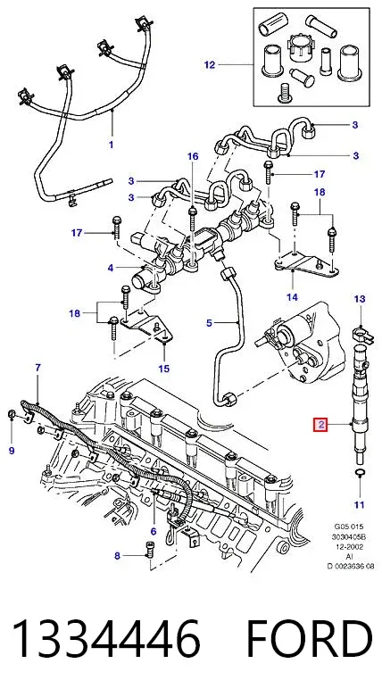 Паливні форсунки 1334446 Ford