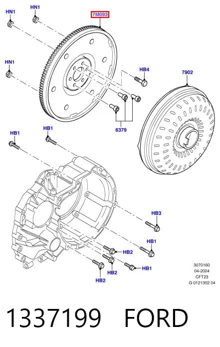 Маховик 1337199 Ford