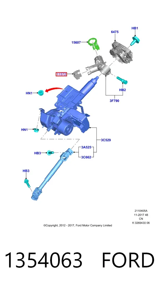 Контактна група 1354063 Ford