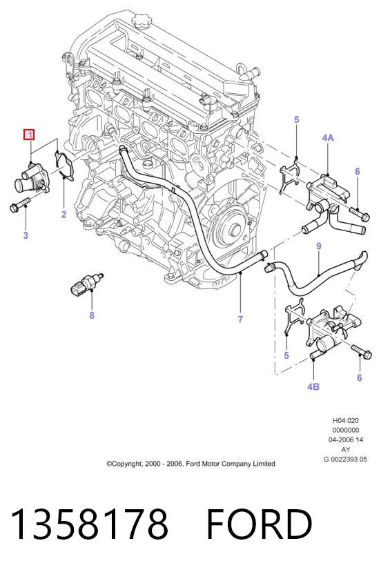 Термостат 1358178 Ford