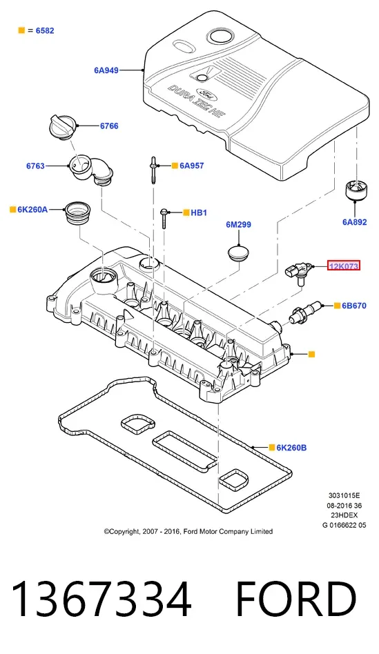 Датчик колінвала 1367334 Ford