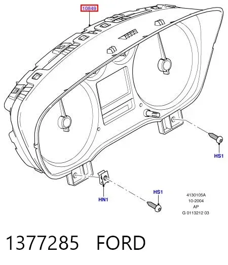 Приладова дошка-щиток приладів 1377285 Ford