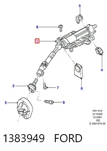 Рульова колонка 1383949 Ford