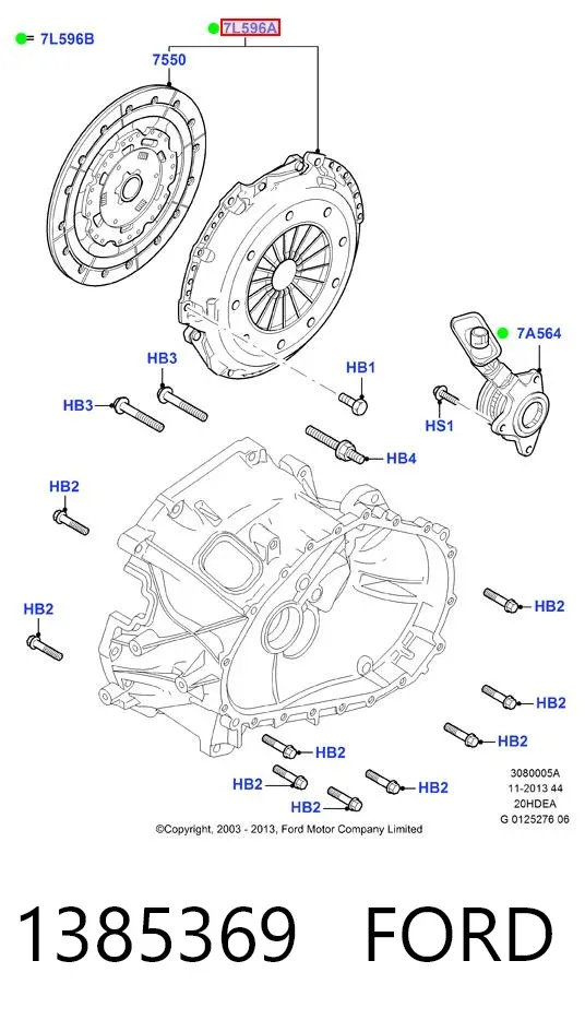 Зчеплення 1385369 Ford