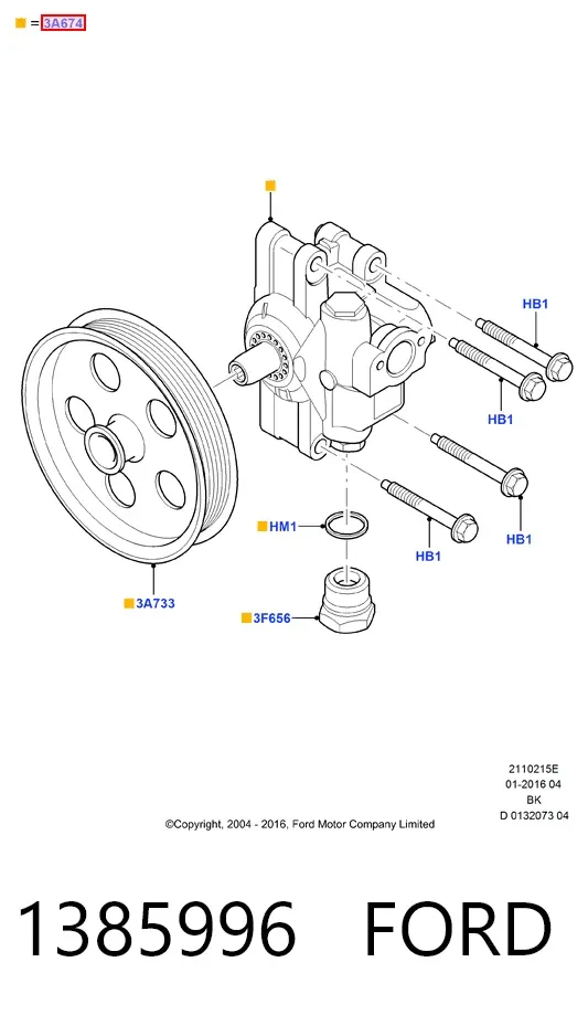 Насос ГУР 1385996 Ford