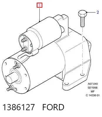 Стартер 1386127 Ford