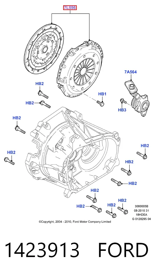Зчеплення 1423913 Ford
