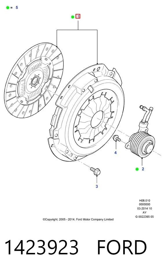 Зчеплення 1423923 Ford