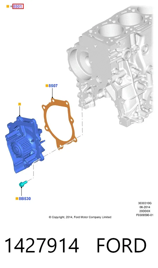 Помпа 1427914 Ford