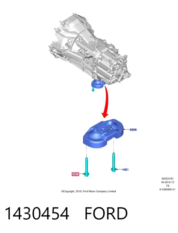 Лобове скло 1430454 Ford