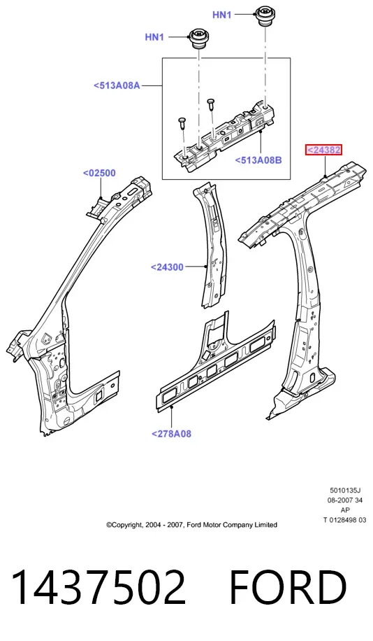Каталізатор 1437502 Ford