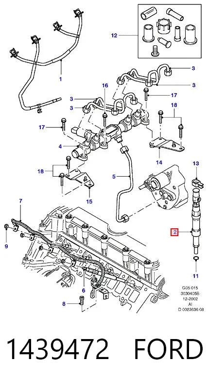 Паливні форсунки 1439472 Ford