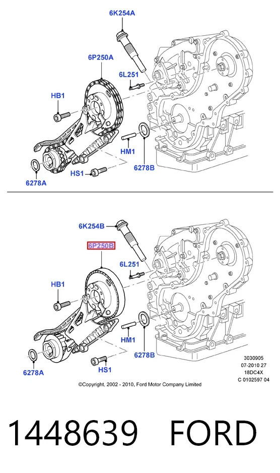 Комплект ГРМ 1448639 Ford