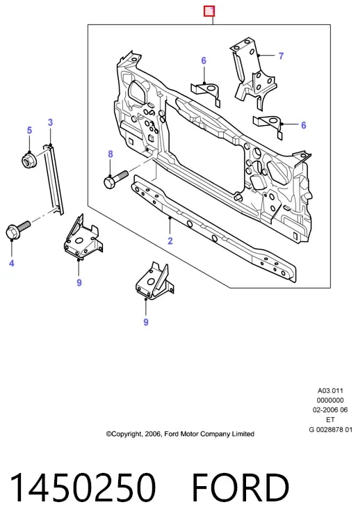 Рамка радіатора Ford Ranger ET