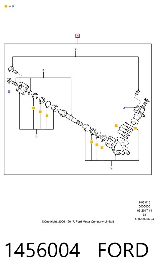 Рульовий редуктор 1456004 Ford