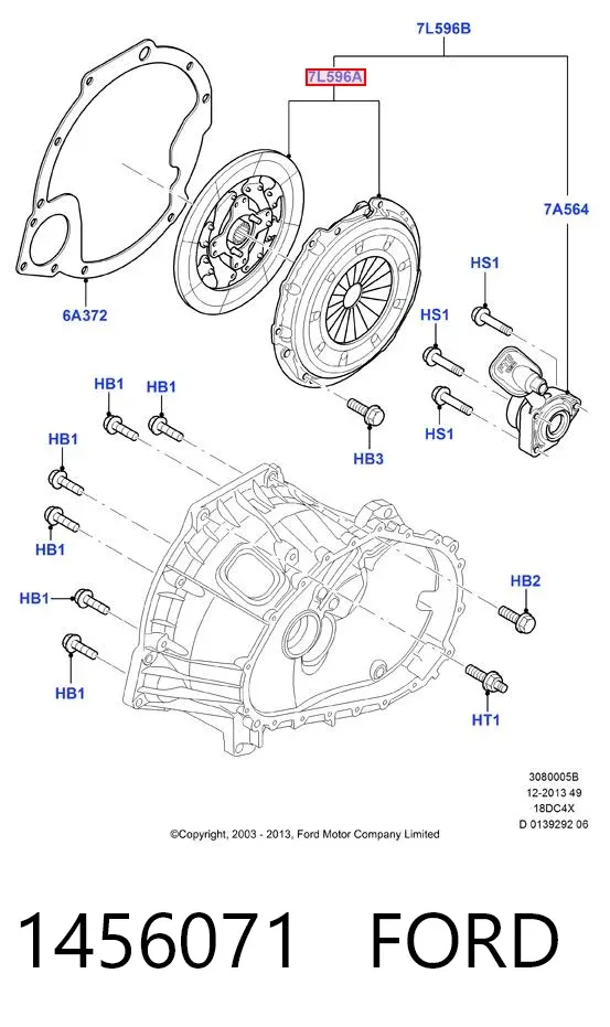 Зчеплення 1456071 Ford