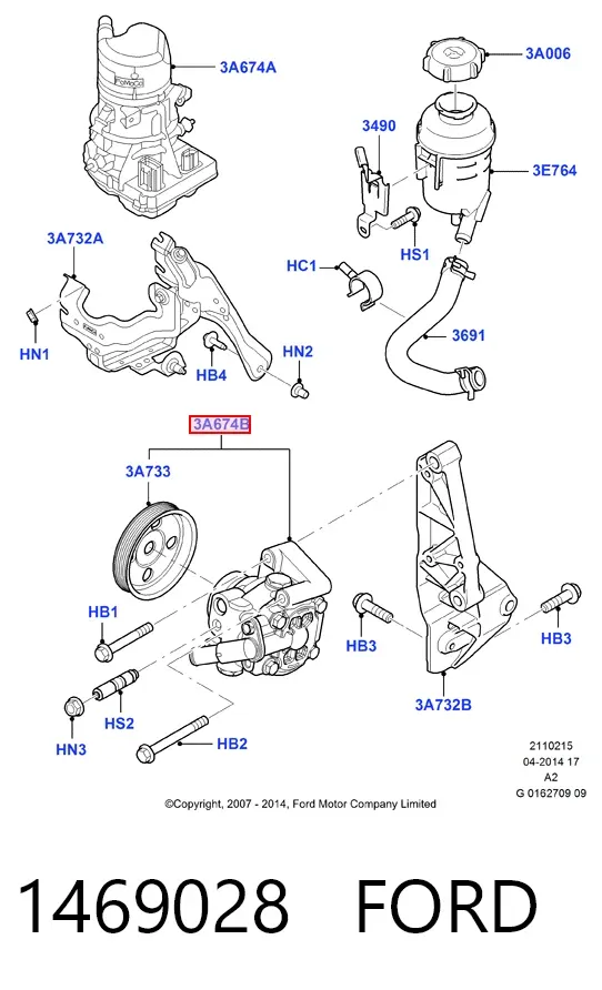 Насос ГУР 1469028 Ford