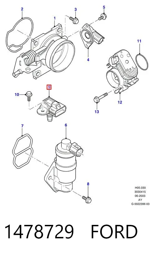 МАП Сенсор 1478729 Ford
