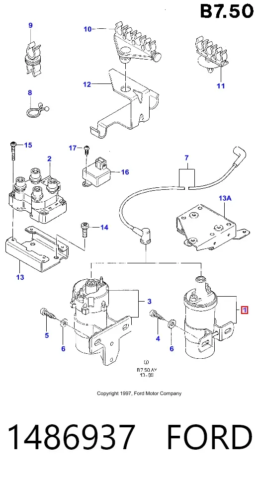 Котушка запалювання 1486937 Ford