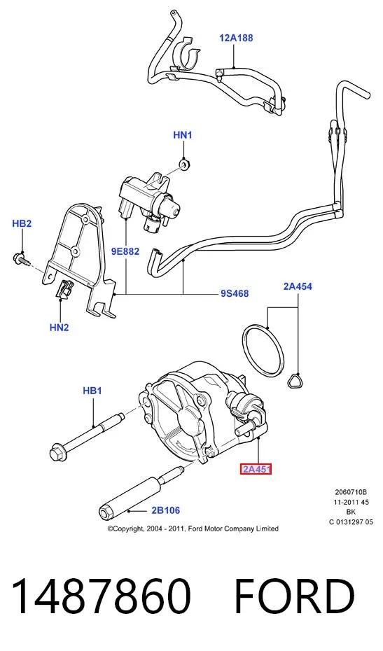 Вакуумний насос 1487860 Ford