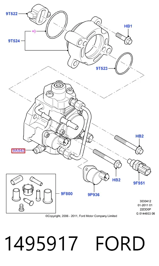 Паливний насос високого тиску 1495917 Ford